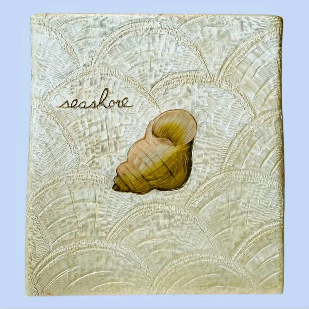 Tissue Box Cover Charter Club Home Cape May Collection Seashell Sunflower‎ VTG